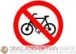 simulado detran placas de regulamentação - proibido trânsito de bicicletas