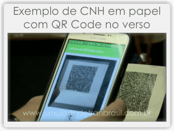 CNH impressa com QR Code