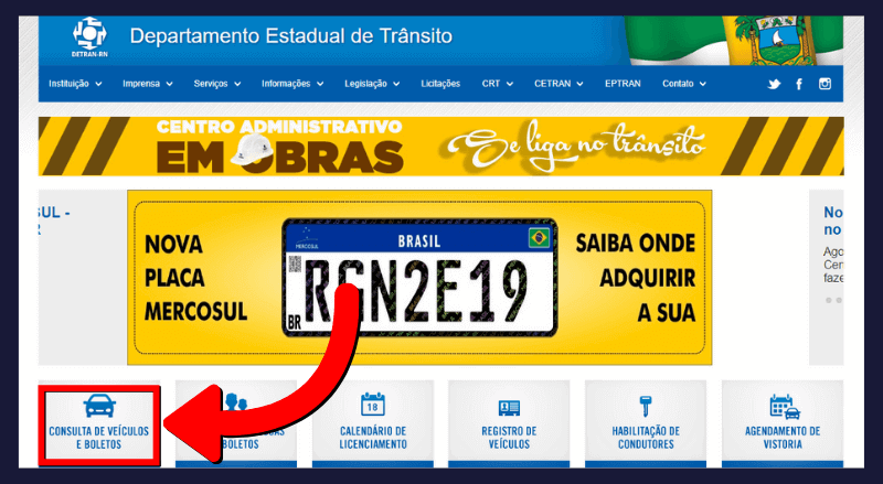 1 Passo Consuta de Veículos Detran RN