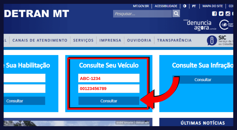 Consulta Multas Detran MT