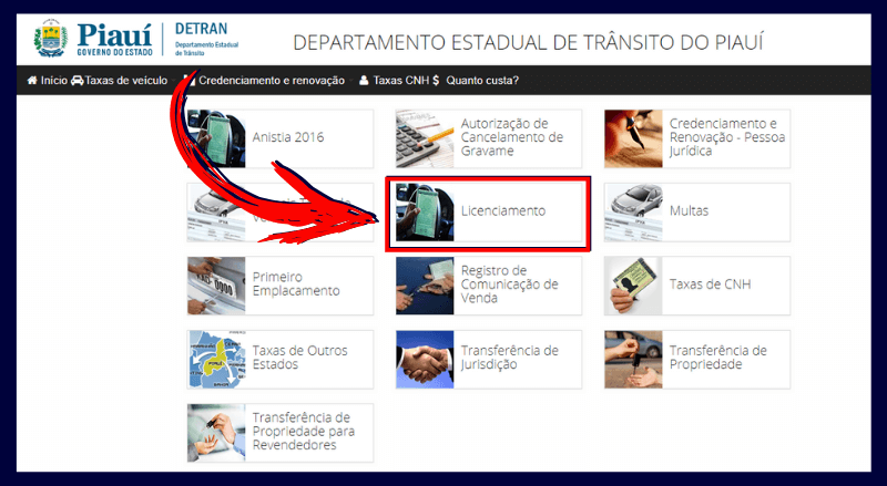 1 Passo Licenciamento Detran PI