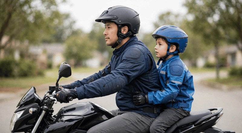 Com quantos anos criança pode andar de moto? Entenda a lei e evite multas
